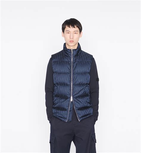 dior oblique sleeveless down jacket.